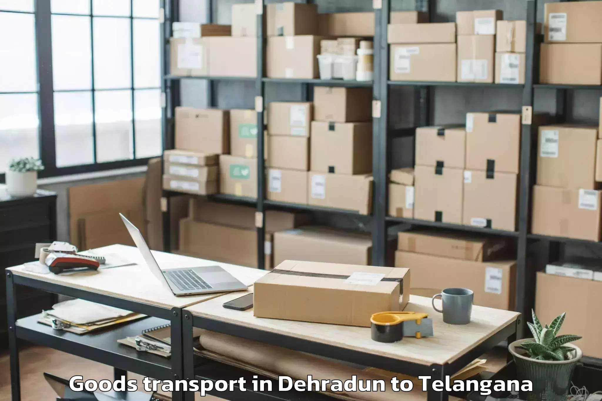 Expert Dehradun to Mancheral Goods Transport